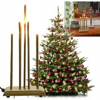 Vánoce SVÍCEN MODERNÍ VÁNOČNÍ ELEGANTNÍ VÁNOČNÍ DEKORACE ZLATÝ