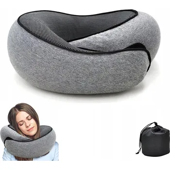 Polštář POLŠTÁŘ POLŠTÁŘEK NA KRK DO AUTA PAMĚŤOVÁ PĚNA