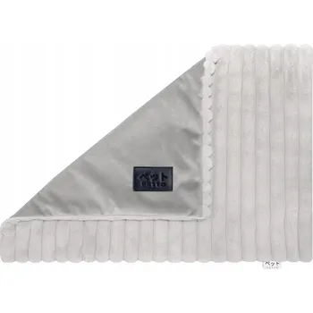 Pelíšek pro psa PETTO Měkká chlupatá deka/podložka pro psy M šedá