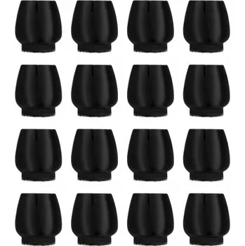 Podložka pod nábytek Silikonové návleky na nohy židle Malatec, černé, 12-16 mm, 16 ks