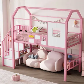 Postel Patrová postel Arhatreya moderní 90 x 200 cm růžová