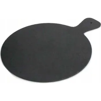 KAMENNÝ SERVÍROVACÍ PODNOS BŘIDLICOVÝ TALÍŘ BŘIDLICE s rukojetí 25 cm