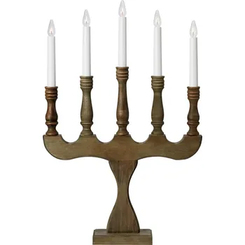 Svícen Markslöjd Svaneholm adventní dřevěný svícen 5 žárovek