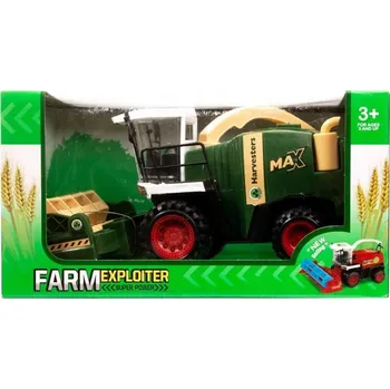 autíčko KOMBÁJN NA OBILÍ ZEMĚDĚLSKÝ STROJ HRAČKA S FRIKČNÍM POHONEM PRO DĚTI