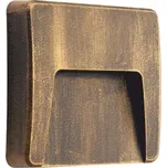 ACA Lighting LED nástěnné hranaté svítidlo rez 230V AC IP65 3W 3000K 200LM RA80 SLIM42R