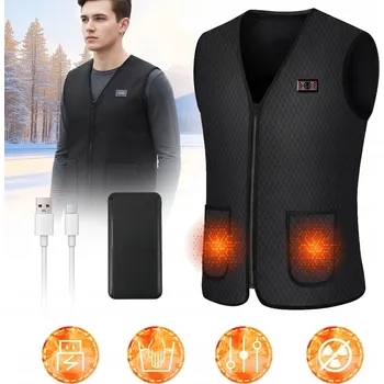 Pánská vesta POHODLNÁ VODĚODOLNÁ ELEKTRICKY VYHŘÍVANÁ VESTA UNISEX