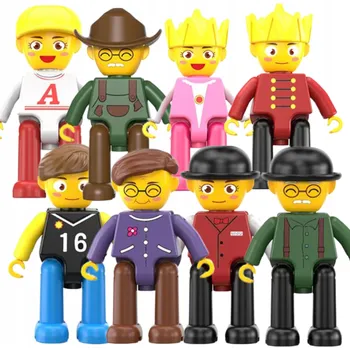 ostatní stavebnice Magnetické figurky 8 kusů Magnetické Stavebnice Král Královna Profese