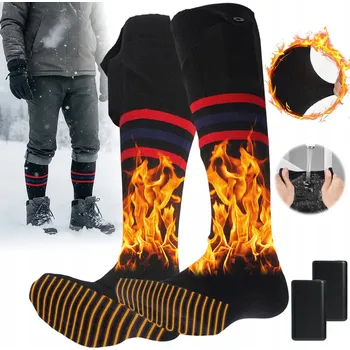 Pánské ponožky VYHŘÍVANÉ PONOŽKY BAVLNA ELEKTRICKÉ PONOŽKY TEPELNÉ NABÍJENÍ USB