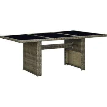Zahradní stůl Obdélníkový stůl z umělého ratanu VidaXL, 200 x 100 x 74 cm