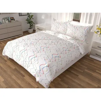 Povlečení Povlečení VLNY kolor - 200x140 cm + 90x70 cm