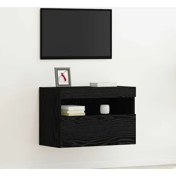 Obývací pokoj TV wall cabinet Černý dub 60 x 30 x 40 cm kompozitní dřevo