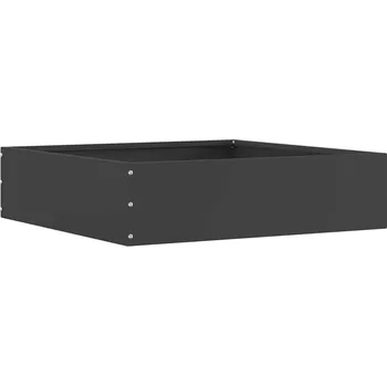 Truhlík Okraj trávníku Černá 50 x 50 x 13 cm Ocel