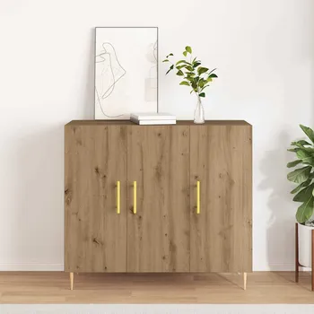 Servírovací skříň Artisanový dub 90 x 34 x 80 cm