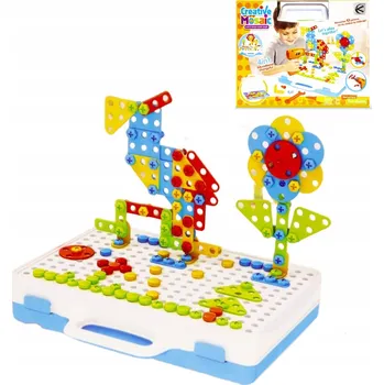 ostatní stavebnice KREATIVNÍ EDUKAČNÍ SADA PRO ŠROUBOVÁNÍ V KUFŘÍKU S NÁŘADÍM STAVEBNICE