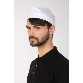 Čepice Kuchařská čepice FURAŻERKA M-091 BÍLÁ MARTEX