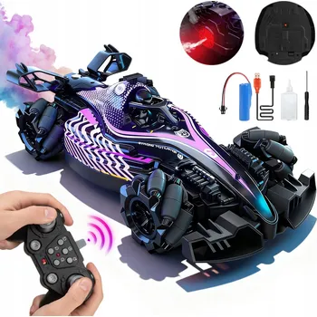 RC model auta AUTO NA DÁLKOVÉ OVLÁDÁNÍ RC 4X4 OTOČENÍ O 360° EFEKTY STŘÍKÁNÍ