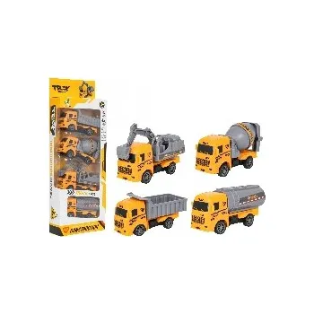 autíčko Sada Stavebních Vozidel Sklápěčka Míchačka Bagr Pro Děti