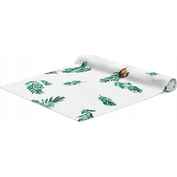 ubrus Vánoční běhoun na stůl Smrkové větvičky 40 x 130 cm