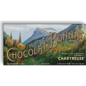Čokoláda Bonnat hořká čokoláda Chartreuse 75% 100 g