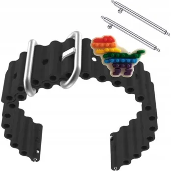 Ostatní příslušenství k chytrým hodinkám Pásek Řemínek pro Samsung Gear Sport, Silikon Vlna Barva, nastavitelný