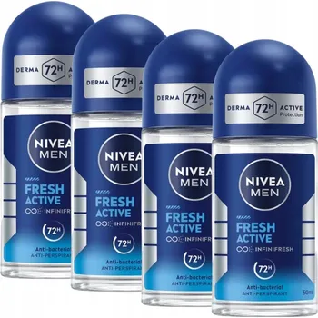 NIVEA Men Antiperspirant Fresh Roll-on 4 x 50 ml