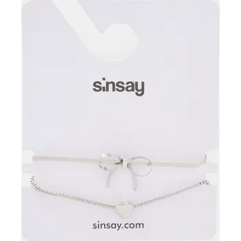 Šperk Sinsay - Sada 2&nbsp;náramků - sříbrná - 350HM-SLV - 350HM-SLV-ONE