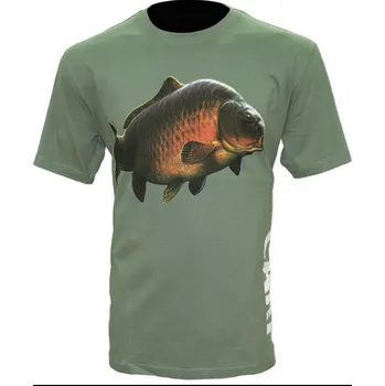 Rybářské oblečení Tričko Zfish Carp T-Shirt Olive Green