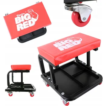 Stolička OTOČNÁ DÍLENSKÁ STOLIČKA S ÚLOŽNÝM PROSTOREM, ZÁSUVKA A POLICE, NA KOLEČKÁCH