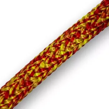 Lano Arboristické lano COUSIN TRESTEC LIGNUM 12,5 mm červená-žlutá