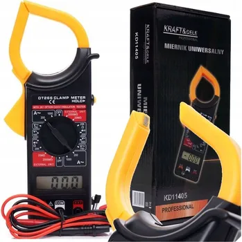 Multimetr DIGITÁLNÍ KLEŠŤOVÝ MULTIMETR AMPÉRMETR KD11405