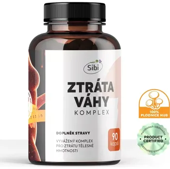 Spalovač tuku Mycobiotech Sibipharm Ztráta váhy komplex houbových extraktů Maitake, Hlíva ústřičná, Čaga, Shiitake, Troudnatec pásovaný, Garcinia cambogia, Zelena káva 500 mg
