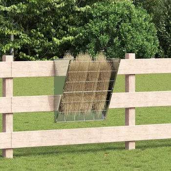 Krmítko pro ptáka Závěsný krmítko na seno Stříbrná 61 x 33 x 66 cm