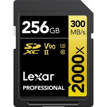 Paměťová karta Paměťová karta Lexar Pro 2000X SDHC SDXC UHS-II U3 V90 R300/W260 256GB