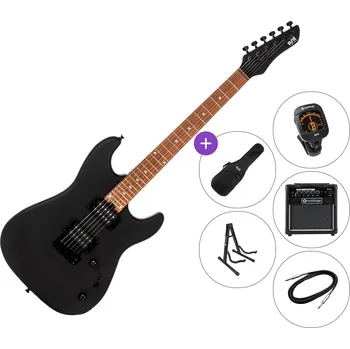 Elektrická kytara PSD Guitars SPS-100M SET Matte Black Elektrická kytara