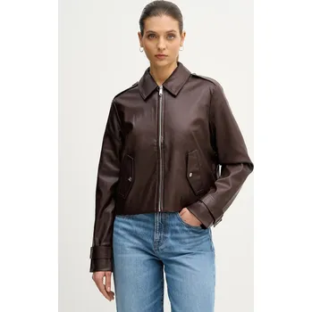 Pánská větrovka Bunda Calvin Klein Jeans hnědá barva, přechodná, LV047E501G 89X, vel. M