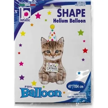 Balónek Foliový balónek Kočička 104 cm Narozeniny