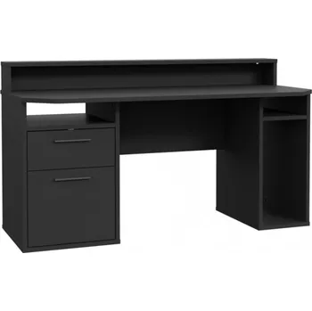 Psací stůl Obdélníkový psací stůl Nejlevnějšínábytek.cz 160 x 160 x 91 cm černý