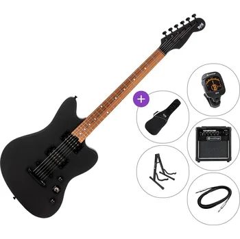 Elektrická kytara PSD Guitars JM-100M SET Matte Black Elektrická kytara