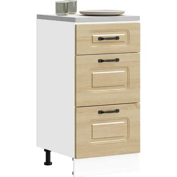 Kuchyňská skříňka Kuchyňská spodní skříňka "Kalmar" z vysoce lesklého bílého dřeva