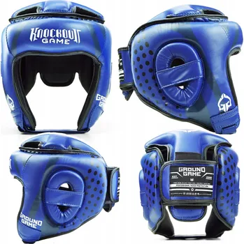Helma na motorku Helma na kickbox Ground Game (Modrá) vel. XL