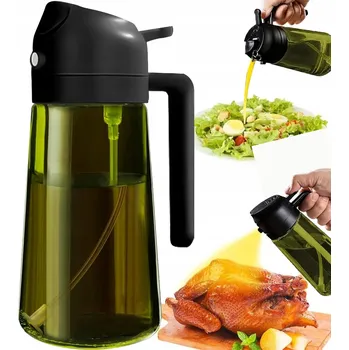 Obraz ROZPRAŠOVAČ NA OLEJ, OCET, TMAVÉ SKLO, SKLENĚNÝ DÁVKOVAČ, MLHA, 470 ML