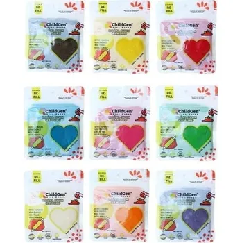 Modelovací hmota ChildGen Přírodní modelína na hraní 9 BAREV eko-pack 9 ks