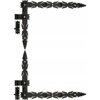 pant ÚHLOVÝ KOVOANÝ ZÁVĚS NA DVEŘE 600X460MM + ČEP 2KS