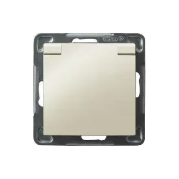 Elektrická zásuvka Ospel béžová nástěnná Elektrická Zásuvka