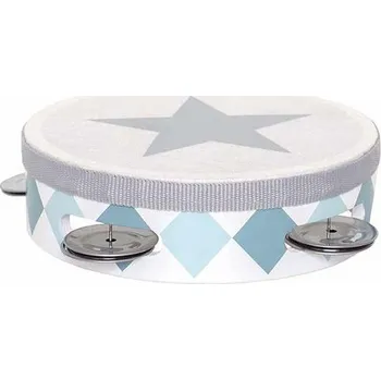 Hudební nástroj pro děti Jabadabado: Dřevěná tamburína MODRÁ 14097