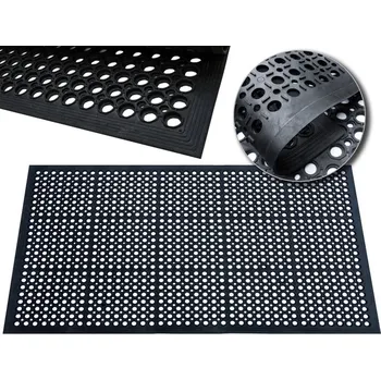 Rohožka Gumová rohožka venkovní, hotová k použití, 80 x 120 cm