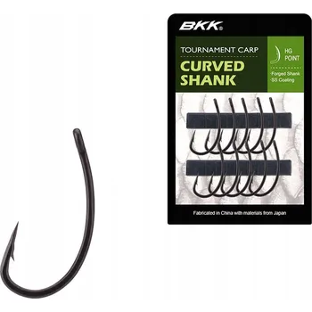 Rybářský háček Kaprové háčky s protihrotem BKK Curved Shank 10 ks r 4