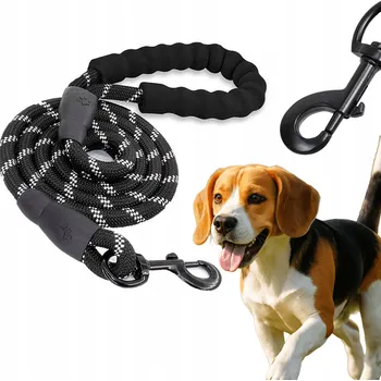 Vodítko pro psa VODÍTKO PRO VELKÉHO PSA 5 m DLOUHÁ tréninková ODRAZKA EXTRA SILNÁ 50 kg