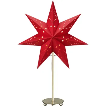 Vánoční dekorace Markslöjd Saturnus červená hvězda na stůl 35 cm
