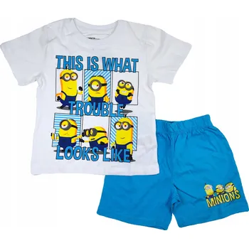 Chlapecké pyžamo Mimoni CHLAPECKÉ PYŽAMO S KRÁTKÝM RUKÁVEM PYŽAMO TRIČKO KRAŤASY 116 P31